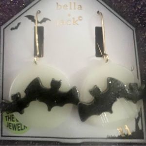 Bella Jack NWOT Glow in the Dark Bat Drop Earrings